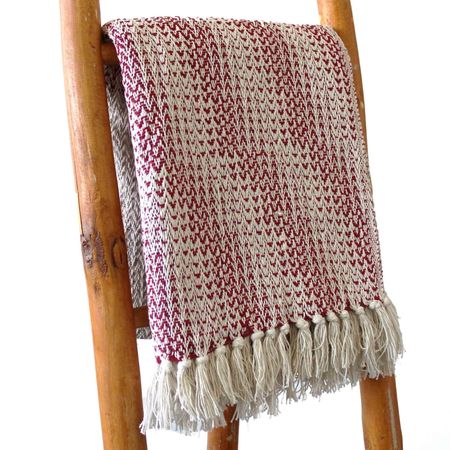 Bawełniana Narzuta Boho - Ruby Two Tone