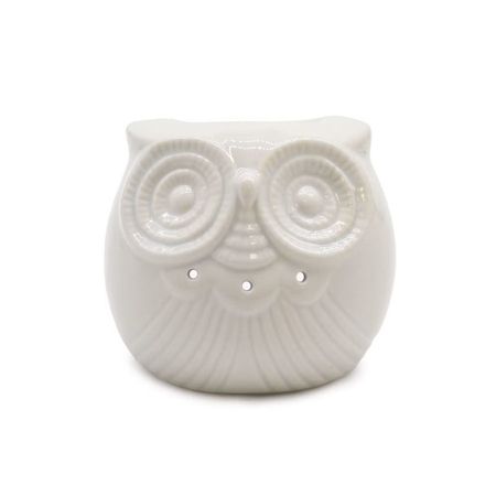 Biały kominek zapachowy - Niska sowa