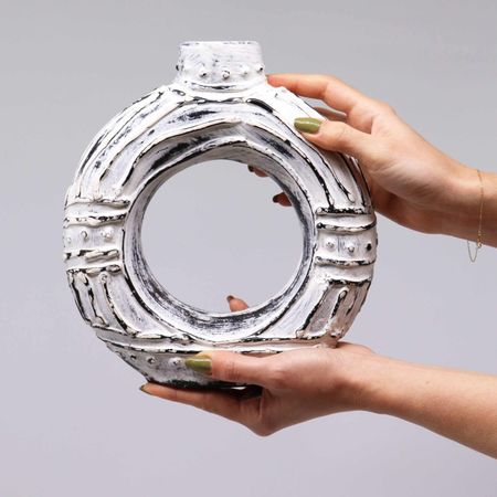 Wazon Ceramiczny z Bali - Okrąg 23 cm