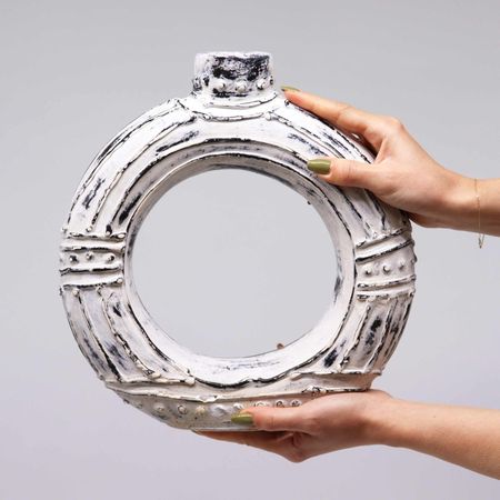 Wazon Dekoracyjny Ceramiczny z Bali - Okrąg 30 cm