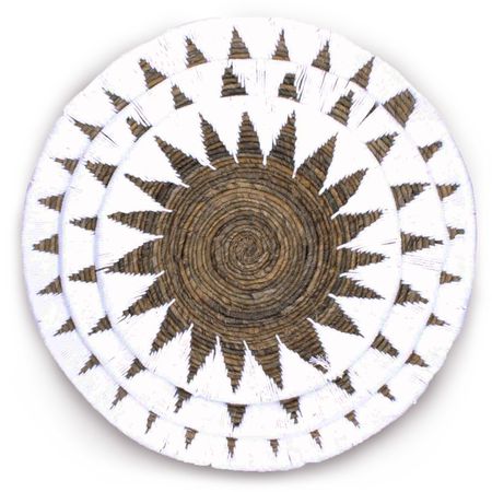 Dekoracja Ścienna z Trawy Morskiej - Trzy Koła