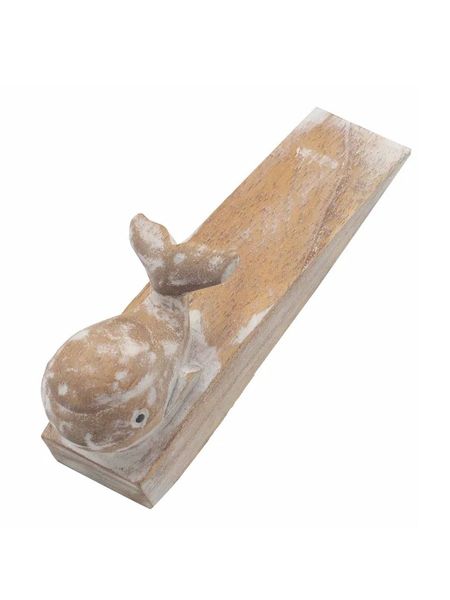 Drewniany Ogranicznik do Drzwi - Wieloryb