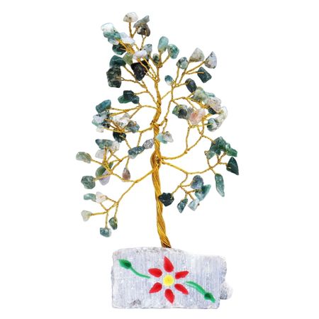 Drzewko z kamieniami szlachetnymi - Agat Mszysty | 80 kamieni