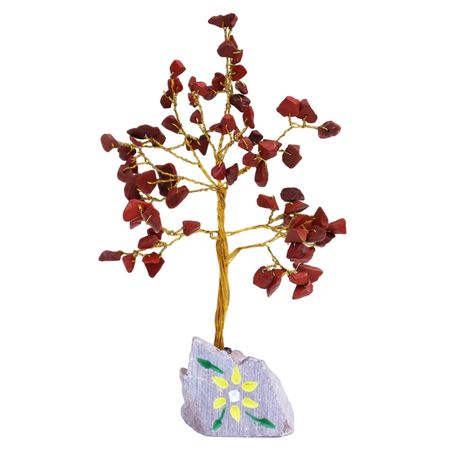 Drzewko z kamieniami szlachetnymi - Jaspis Czerwony | 80 kamieni