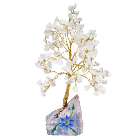 Drzewko z kamieniami szlachetnymi - Kwarc | 160 kamieni