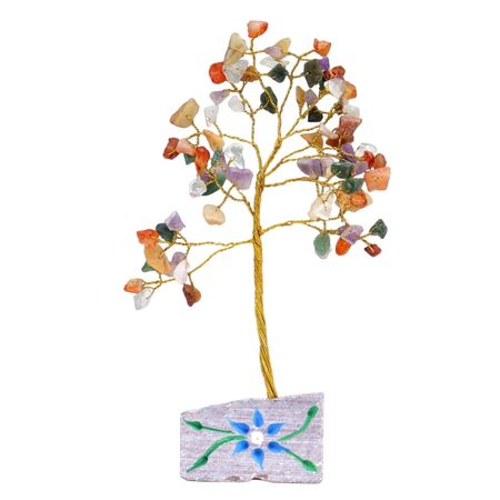 Drzewko z kamieniami szlachetnymi - Mix | 80 kamieni