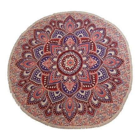 Duża mandala na ścianę 180 cm - różowo-fioletowa
