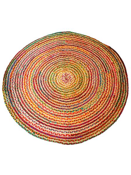 Dywan z Juty i Bawełny - Okrągły 120 cm