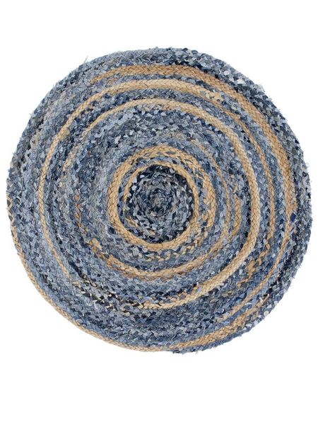 Dywan z Juty i Dżinsu - Okrągły 150 cm