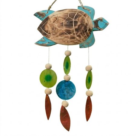 Dzwonek wietrzny - Żółw z muszli capiz