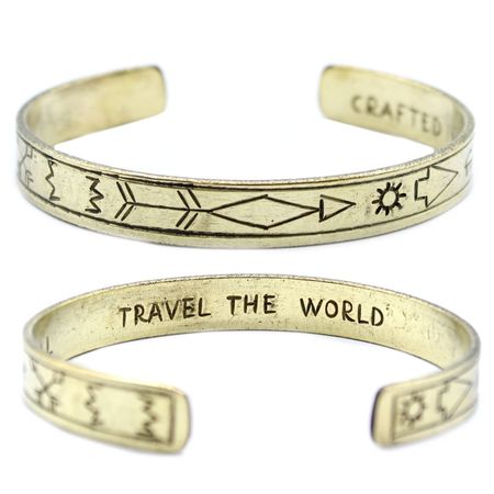 Inspirujące mosiężne bransoletki – Symbole