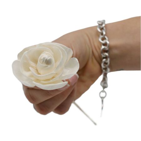 Naturalny dyfuzor kwiatowy - Róża na trzcinie