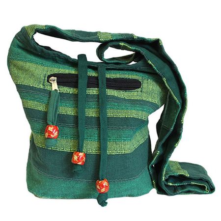 Nepalska torba na ramię - Forest Green