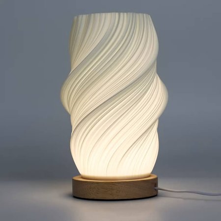 Nowoczesna lampa stołowa New Wave Cloud Twist USB-C