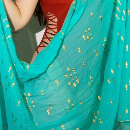 Pareo Nomad Sari - Turkusowe