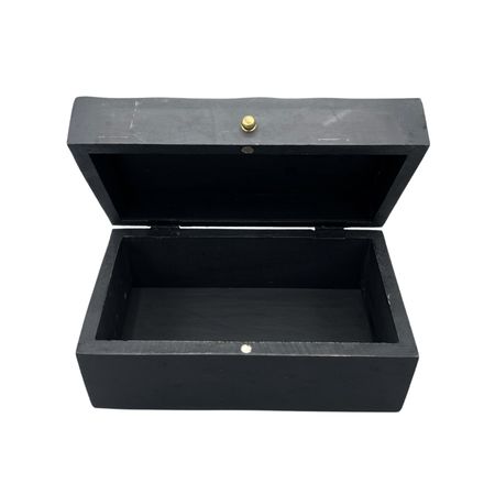 Pudełko ręcznie rzeźbione - Czarne fale