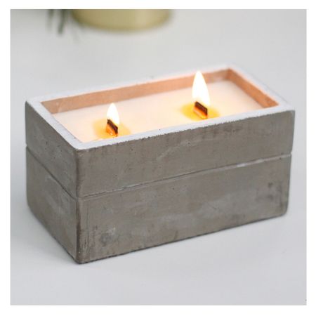 Świeczka w betonie - Limonka