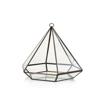 Szklane Terrarium Geometryczne - Diament