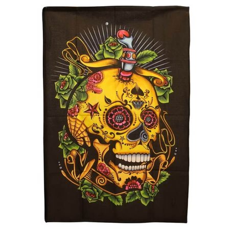 Tkanina na ścianę Czaszka Día de los Muertos 70 x 110 cm