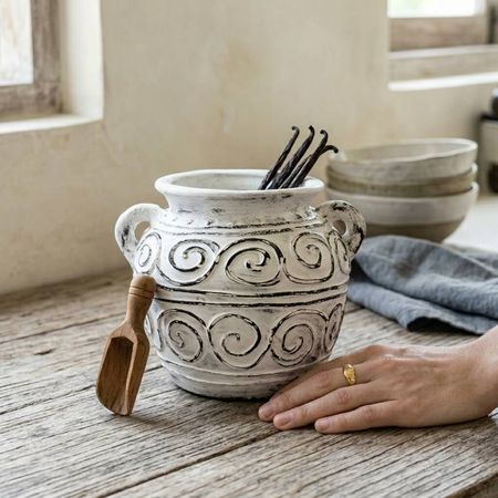 Wazon ceramiczny z Bali - Waza z uszami