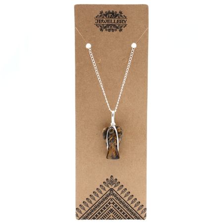 Wisiorek Anioł Stróż - Tygrysie Oko