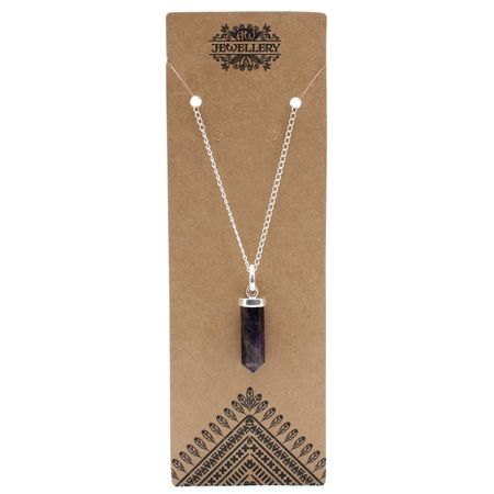 Wisiorek klasyczny ołówkowy - Ametyst