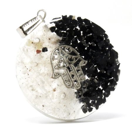 Wisiorek z Orgonitem - Hamsa