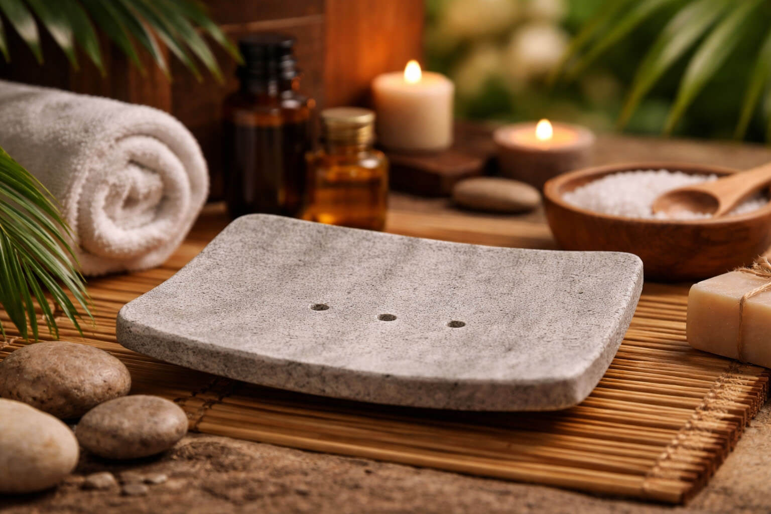 drewniany dzwonek wietrzny na tle białej ściany